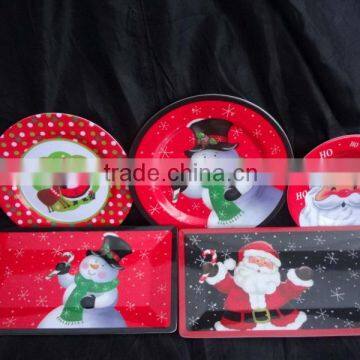 Holiday melamine dinner ware 4pcs set for sale