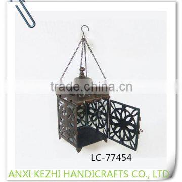 LC-77454 Antique China home decoration wrought iron metal candle lantern                        
                                                Quality Choice