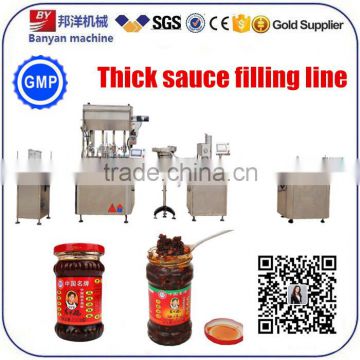 YB-JG4 CE certified Laoganma sauce filling machine made in China