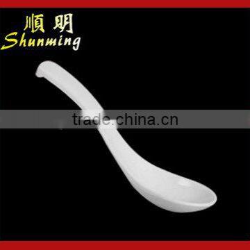 White melamine baby spoon