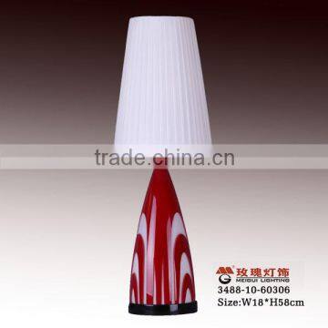 small glass table lamp for hotel