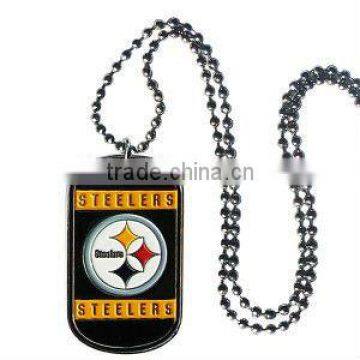 pittsburgh steelers dog tag necklace