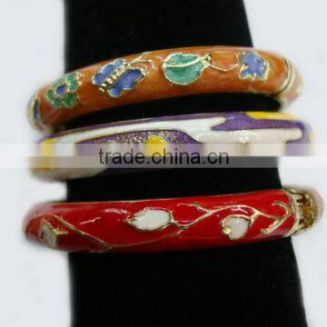 Vintage Style Multi Colored Epoxy Bangle photo-3