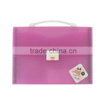 Office stationery supplies transparent pp expanding file folder portfolio