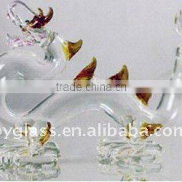 crystal art wine bottle shape dragon