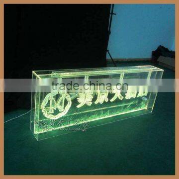 GH-IS012 Clear Acrylic Led Logo Sign Display Edge Lit Acrylic Signs photo-4