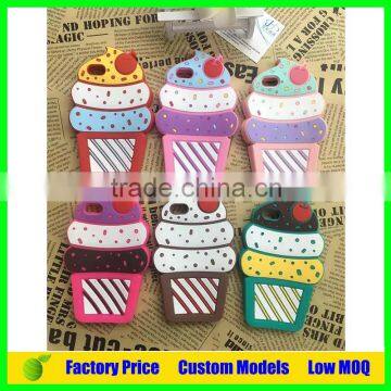 Ice cream design silicone mobile phone case for samsung galaxy note 3 N9006 phone back case cover