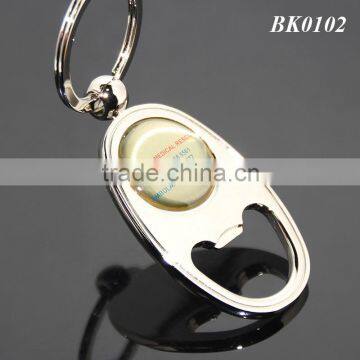 South Africa Public Interests Souvenir Round Print Ambulance Hospital Contact Metal Ellipse Alloy Keychain Bottle Opener Custom photo-3