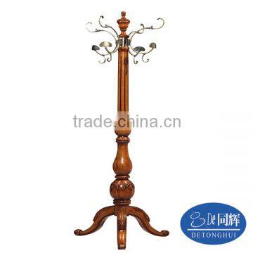 home furniture antique hand-carved solid wood clothes hanger stand(S-14)