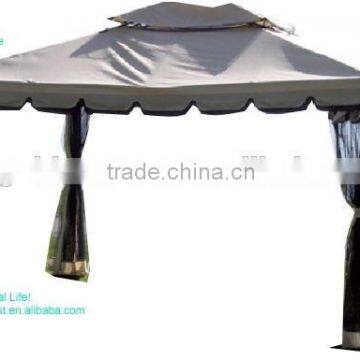 FG-022 3x3m antique metal gazebo with mosquito net