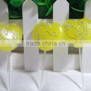 Hot Sell Paraffin Wax Candle Heart Shaped Carved Candles
