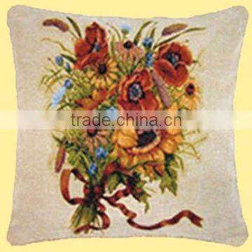 Charming Comfortable Sunflower Simple Design Knitted Sofa Cushion CT-026