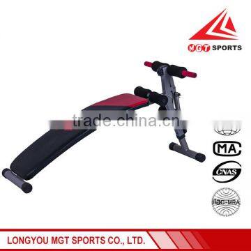 Hot sale flat adjustable reverse sit up bench for 2016