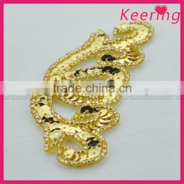 Super Poular Dress Accessories Heart Design Beads Patch WRAB-005 photo-2