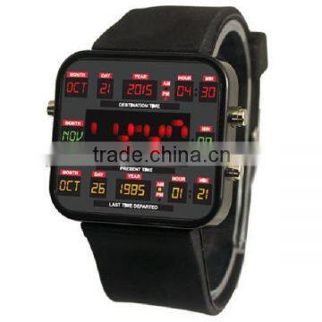 Multi Color Digital Casual graphic Watches LED Display Wrist Watch