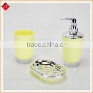 decorating ideas light yellow plastic bathroom set china