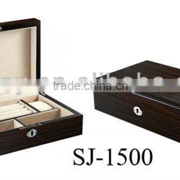 Mini wooden treasure chest jewelry box