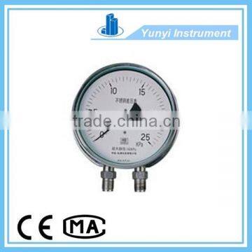 CYW-152B stainless steel differential pressure gauge