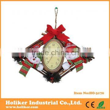 Lovely Plush Christmas Gifts Santa Claus Clock photo-3