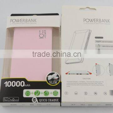 Best selling Mobile phone accessories 10000mah slim new portable mobile charger making machine