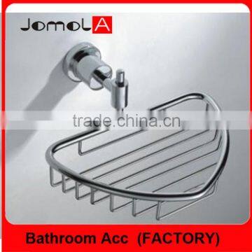 WALL MOUNTED BATHROOM CHROME SOAP BASKET