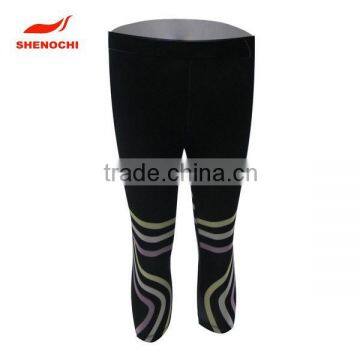 Dri fit sublimation custom design compression running pants wholesale