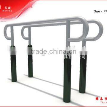 High strength galvanization steel parallel bars outdoor fitness equipment