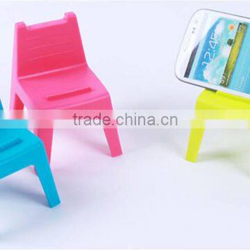 Colorful chair shape handy mobile holder