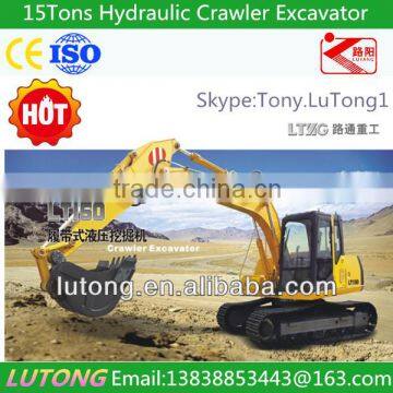 LUTONG 15 Tons Hydraulic Crawler Excavater LT150/ISO