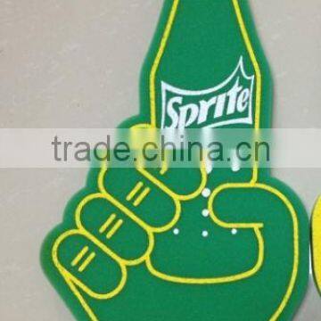 Customized Bottle shape Foam Finger Cheering hand for promotion