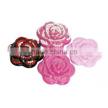 Wedding Favors Cheap Plastic Rose Flower Pocket Mirror photo-3