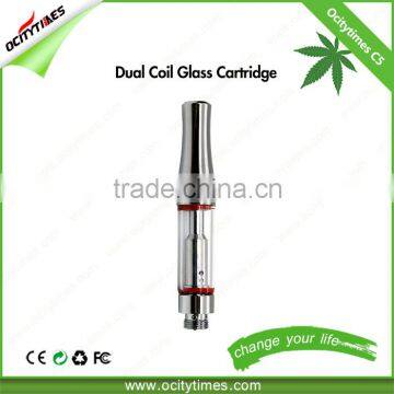 Ocitytimes Best selling 510 cbd oil cartridge .6ml Unique Design cbd e cig glass Co2 thc oil cartridge