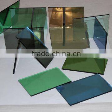auto grade tinted float glass . tinted floating glass, high quality dark blue float glass sheet , manufacturer