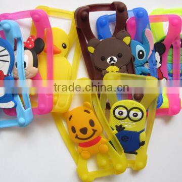 3D Cartoon Phone Case Universal Cell Phone Silicone Bracelet Bumper photo-5