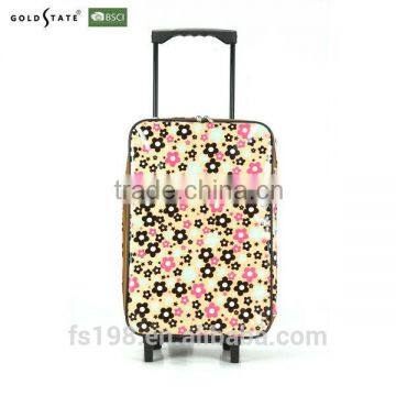 flower and waterproof foldable travel/trolley bag/luggage case