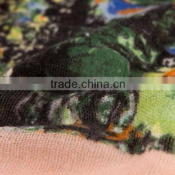 Professional 100% Acrylic Oem Print Silk Scarf for Women Made in China photo-2