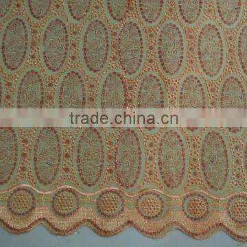 Beautiful Party Dress Custom Embroidery Fabric Combed Cotton Fabric Designer Dress photo-4