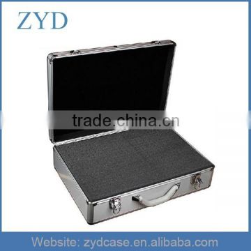 Portable aluminum alloy stylish large storage tool box, 46.5*32.5*13.5CM