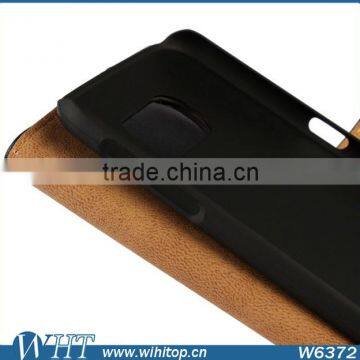 Genuine Leather Booklet Case for Samsung Galaxy S6 With Stand Card Holder photo-4