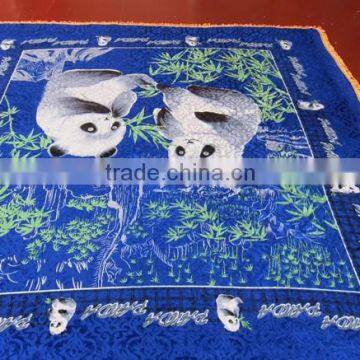 cheap animal design 100% polyester velvet bedsheet set