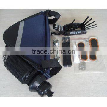 bicycle tool kit with blue tool bag, bike bicycle tool kits