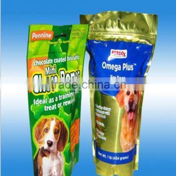 New design hot sale bottom gusset pet food bag