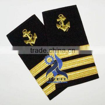 Navy Epaulettes | Pilot Epaulettes | Marine Epaulettes | Navy Uniform Epaulettes with Gold French Braids