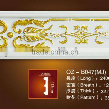 Carved Panel PU Crown Moulding for Home&Interior Material