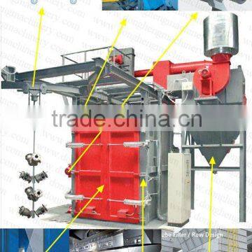 overhead rail spinner hanger shot blasting machine equipment made in China