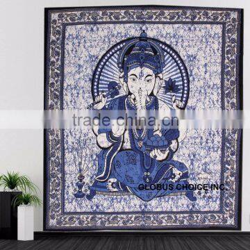 Lord Ganesha Yoga Hippie God Wall Hanging Tapestry