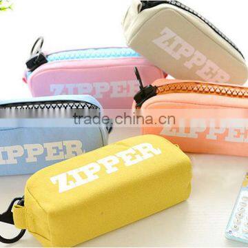 Newest big zipper pencil case china supplier