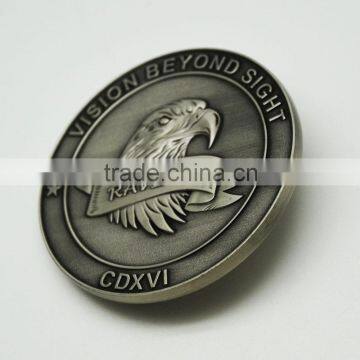 High Quality Custom Antique Nickel Souvenir Coin With Eagle photo-4