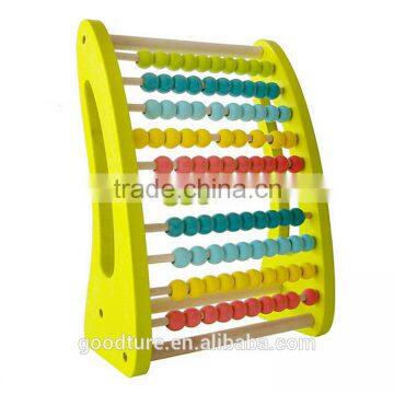 Wooden Abacus 10 Racks Beads Rack Colorful Beads photo-3