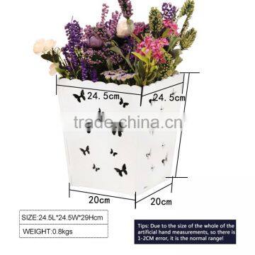 Wholesale Large Chinease Wood Carved Planter Garden Flower Pots for Indoor and Outdoor photo-6